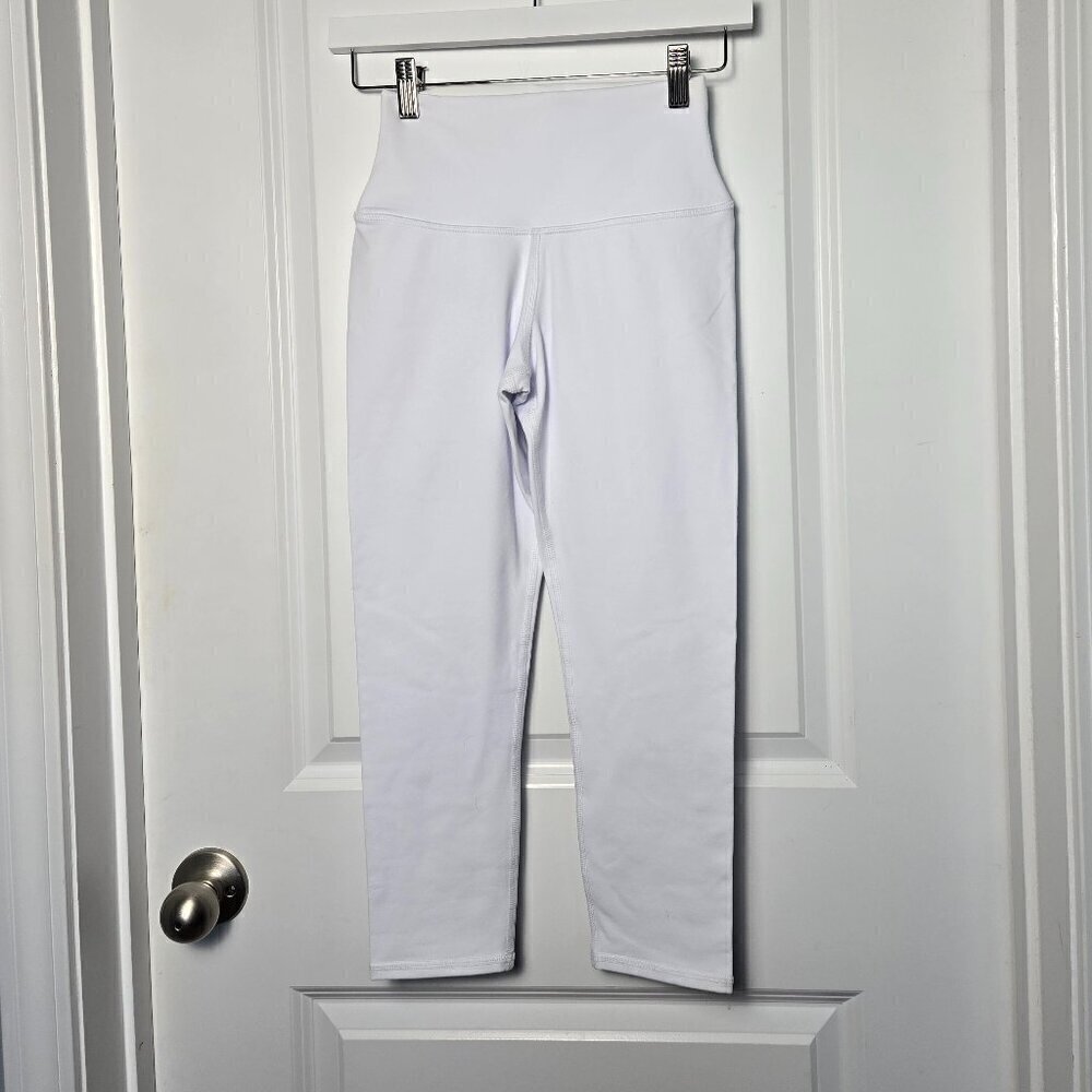 ALO Yoga High-Rise Crop Leggings 21" - XS Bright White